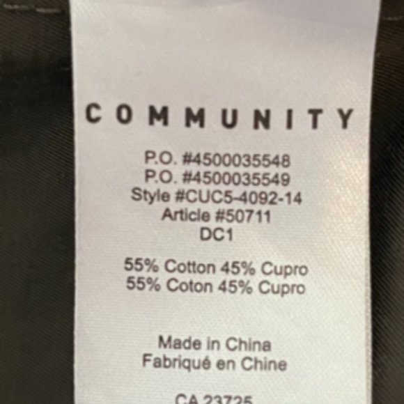 COMMUNITY LIGHTWEIGHT COAT SIZE L - Picture 6 of 6